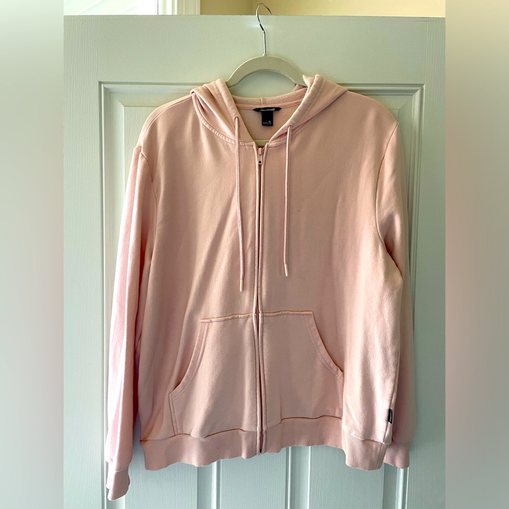 Eddie Bauer light pink zip hoodie.  Size XL.
